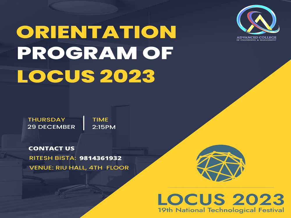 Orientation Program - LOCUS 2023